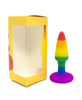 Plug anal multicouleur taille S 